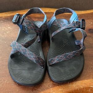 Chaco Black and Blue Women's Sandals